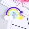 Arcílla Polimérica Suave Arcoíris Diy Arcoíris Hecho a Mano Diy Joyería Pequeña Arcoíris Diy Accesorios Pasador para el Cabello Diy Pegamento en Crema Accesorios Pequeños