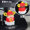 Celebridade da internet desenho animado Buda Deus da Riqueza reza por bênção, seguro e rico Decoração de carro chinesa decoração de estação doméstica