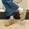Sapatos de Pelúcia com Forro de Lã para Aumento de Altura Estilo Coreano Moda Fechamento com Velcro Aconchegantes de Algodão