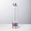 Taza de Energía de Grava de Cristal Natural, Botella de Agua de Vidrio con Piedras Preciosas de Energía, Taza de Té Deportiva, Taza de Cristal para Beber, Venta Caliente Transfronteriza