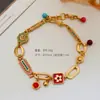 Moda de Verano Exquisito Retro Combinable Color Esmalte al Óleo Mariposa Pulsera Lujo Ligero de Alta Gama Pulsera de Temperamento para Mujer