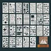 Modelos de Pintura para Stencil de Diário DIY Transfronteiriços Novos, Traçado para Grafite Infantil, Arte de Parede, Decoração com Spray, Modelos Vazados