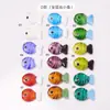 Cuentas de vidrio de peces pequeños de colores cuentas de vidrio de peces pequeños accesorios de agujero recto DIY pulsera linda lámpara de pez pequeño cuentas de vidrio para trabajador
