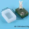 Molde Cuadrado y Rectangular de Resina de Cristal DIY Cubo de Silicona Adornos de Joyería Hechos a Mano