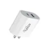 Nuevo Cargador de Nitruro de Galio Pd de 45W Adecuado para Cargador de Teléfono Móvil Ip17 Adaptador Dual Pd Estándar Australiano de 45W