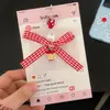 Llavero con colgante de corazón para niña, bonito estilo Ins, con carcasa decorativa para teléfono móvil, cadena con adornos colgantes que combinan con todo, venta al por mayor
