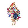 Broche de Moda Explosiones Europeas y Americanas de Alta Gama para Mujer Retro Sensación de Alta Gama Nicho Exagerado Diamantes Incrustados Animal Ramillete Pin Accesorios