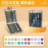 Amazon Caneta Marcadora Glitter de Cabeça Única Caneta Aquarela Artística para Estudante Marcador Acrílico Fluorescente para Grafite Venda por Atacado em Estoque