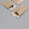 Saco de papel de couro transfronteiriço mancha roupa íntima meias roupas Kraft papel autoadesivo saco autoadesivo