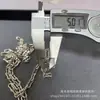 Yinsheng Corrente Hip-Hop Europeia e Americana Colar de Emenda Corrente da Clavícula Prata de Lei 925 Colar de Design de Nicho Produto Semi-Acabado