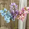 Flores artificiales azul llama, lirios del valle de tallo largo, arreglos florales para bodas, decoración del hogar, flores decorativas, flores artificiales para proyectos de paisajismo