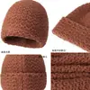 Gorro de Punto Grueso de Invierno Nuevo, Suelto, Cálido, Versátil, Protege Orejas, Hace que la Cara Parezca Más Pequeña