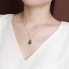 Yilu Plata S925 Plata Esterlina Jade Hetian Jaspe Retro Colgante Calabaza Fulu Nuevo Estilo Nacional Chinoiserie Colgante de Plata