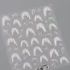 Adesivos de Unha Bolinhas Laço Tensor Suave M-1459 Adesivos de Unha Laço Estilo Ballet Francês