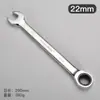 Llave de carraca de fábrica en stock, llave de anillo abierto de 6-32 mm, de doble propósito, llave de carraca rápida de 72 dientes