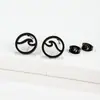 Pendientes de Acero Inoxidable Calados Transfronterizos Nuevos con Varios Diseños de Gatos, Renos, Abejas, Mariposas y Conejos en Stock