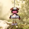 Nuevo robot muñeca capullo forma de concha alivio del estrés curación DIY hecho a mano campanilla de viento producto terminado bolsa colgante adorno pequeño venta al por mayor