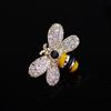 Broche de Esmalte Elegante Estilo Coreano Pin de Solapa de Abeja Linda Hebilla Anti-Exposición Pin para Chal Pin para Bufanda Venta al por Mayor en Stock
