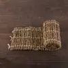 Alfombrilla de bambú natural hecha a mano Alfombrilla de té Alfombrilla para tazas Alfombrilla para ollas Caminero de mesa Cortina de té Accesorios para ceremonia del té Aislamiento térmico