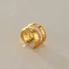 Pendientes Jieding de acero de titanio, pendientes de lujo ligero de alta gama, joyería transfronteriza de oro de 18 quilates, pendientes de acero inoxidable que no se decoloran