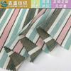 Lino Algodón Espiguilla Rayas Tricolor Estilo Británico Algodón y Lino Teñido en Hilo Jacquard Rayas Ropa Exterior Lino Equipaje Material para Zapatos