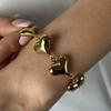 Moda Simple 18k Conservación de Color Acero Inoxidable Geométrico Amor Concha Cruz Mariposa Estrella de Seis Puntas Pulsera Collar Mujeres