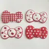 Nuevos Accesorios de Lazo Grande Rojo Lindo DIY Tocado Pasador Lazo de Puntos Decoración para Funda de Teléfono Móvil