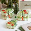 Caja de Embalaje Creativa para Pastel de Navidad 2025 Horneado Postre Galletas Glaseado Galletas Dulces Caja de Regalo Bandeja de Ampolla Transparente