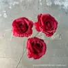 Salón de Bodas Flores Artificiales Rojas Hortensia Borgoña Rosa Material de Flores para Boda Decoración de Guía de Carretera Decoración de Ingeniería de Ventanas
