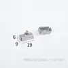 Porca quadrada para chapa de metal plug interno para tubo quadrado peça de conexão roscada montagem de rosca de luva interna de soldagem prateleira estante desmontável leide estoque