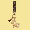 Año del Caballo, Hazte Rico Rápidamente, Colgante de Bolso del Zodiaco, Llavero, Regalo de Actividad con Lámina de Oro