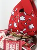Bolsa de Punto, Portátil, Linda, Moderna y Versátil, Bolso de Mano Portátil, Recuerdo de Banquete para Bebé, Bolsa para Dulces de Boda