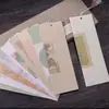 Marcador de livro estilo nacional cultural e criativo estilo antigo em branco manuscrito faça você mesmo estilo chinês marcador de livro papel de arroz Batik meio cozido caligrafia especial