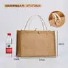 Bolsa de Linho Atacado Sacola de Juta DIY Bolsa de Mão de Linho Ecológica Bolsa de Linho Padrão de Logo Imprimível