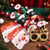 Gafas con Marco de Decoración Navideña Regalo Niños Estudiantes Disfraz Accesorios para Fotos Navideñas Fiesta Lindos Dibujos Animados Regalo