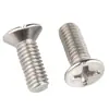 Tornillos de Cruz Avellanados Ranura Cruz Cabeza Plana Hilo de Máquina Tornillos Digitales M1M2M3M4M5M6 Niquelados