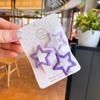Paquete de 3 Horquillas Estilo Simple Degradado Horquilla para Niña Estrella de Cinco Puntas Escarchada Clip BB para Cabello Suelto Nuevo Estilo Clip Lateral para Niña