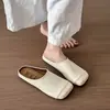 Mules Cerrados Retro de Punta Cuadrada para Mujer, Calzado de Verano para Exteriores, Nuevos Mules Slip-On para Vacaciones 2026 para Mujer