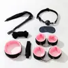 Herramienta de tortura SM set de cintas de peluche combinación de 10 piezas para hombres y mujeres, para coqueteo, bondage y juego sexual