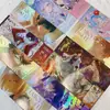 Postal Beagle Bronceado Reverso Láser Boleto Tarjeta de Juego Estrellas Perladas Impresión de Tarjeta Cuadrada Impresión de Tarjeta Pequeña