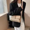 Bolso bandolera de hombro de nicho de moda para mujer otoño/invierno de este año 2026, un bolso cuadrado pequeño único y moderno
