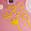 Mingkang chapéu de borracha macia porco decoração do bolo arco-íris coelho amor estrela de cozimento plug-in festa de aniversário infantil