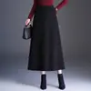 Saia midi de cintura alta e corte evasê para mulheres, nova coleção outono/inverno 2026, caimento justo, que valoriza a silhueta, cobre o quadril, saia casual em linha A
