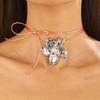 Ins dulce genial Espina amor enredadera cinta collar con colgante de perla nuevo moda europea y americana cadena clavicular para chica hot femenina