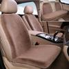 Envio Direto da Fábrica Conjunto de Almofadas para Banco de Carro de Pelo de Coelho de Inverno, Capa de Assento Espessada de Sete Peças com Encosto para Aquecimento