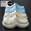 Zapatos de moda retro con plataforma y agujeros para mujer, para uso exterior en verano, nuevos, populares en Instagram, lindos, sandalias y chanclas Baotou, venta al por mayor
