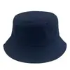 Venta al por mayor de Sombreros de Pescador de Algodón Puro de Verano Transfronterizos, Sombreros de Cubo Lisos de Color Sólido de Moda que Hacen que la Cara Parezca Más Pequeña, Sombreros de Cubo Lisos Unisex con Bordado