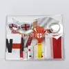 Set de Animación de Plástico para el Mundial de Qatar 2026 Bufanda con Bandera Nacional Gafas de Fan Pulsera de Aplauso Pintura Facial