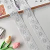 Malla Blanca Lentejuelas Bordado Encaje Patrón Exquisito Ropa Aplicable a Múltiples Escenarios Chaqueta para el Hogar Accesorios Decorativos