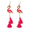 Brincos de Natal Estilo Novo Europeu e Americano, Árvore de Natal Personalizada e Fashion, Floco de Neve, Sino, Brincos e Acessórios Fashion de Flamingo